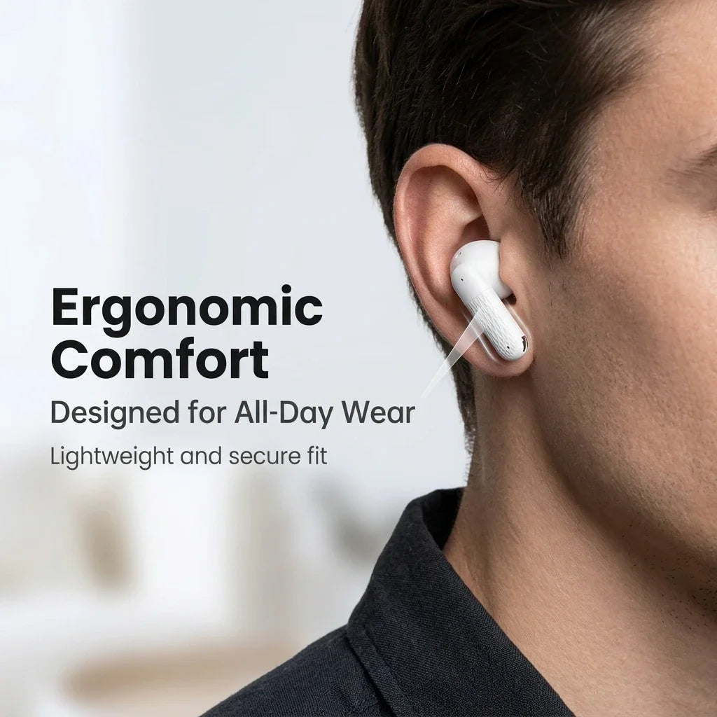 Wireless Bluetooth Earphones 5.3 TWS Headphones Noise Cancelling In-ear Compact Headset Touch Control Sport Music Earbuds