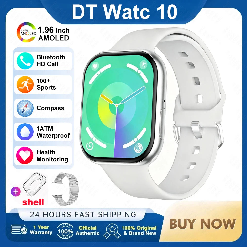 2026 New For Watch 10 Smart Watch 4G Memory Music Video Bluetooth Call Waterproof Smartwatch For Android IOS TWS Earphones