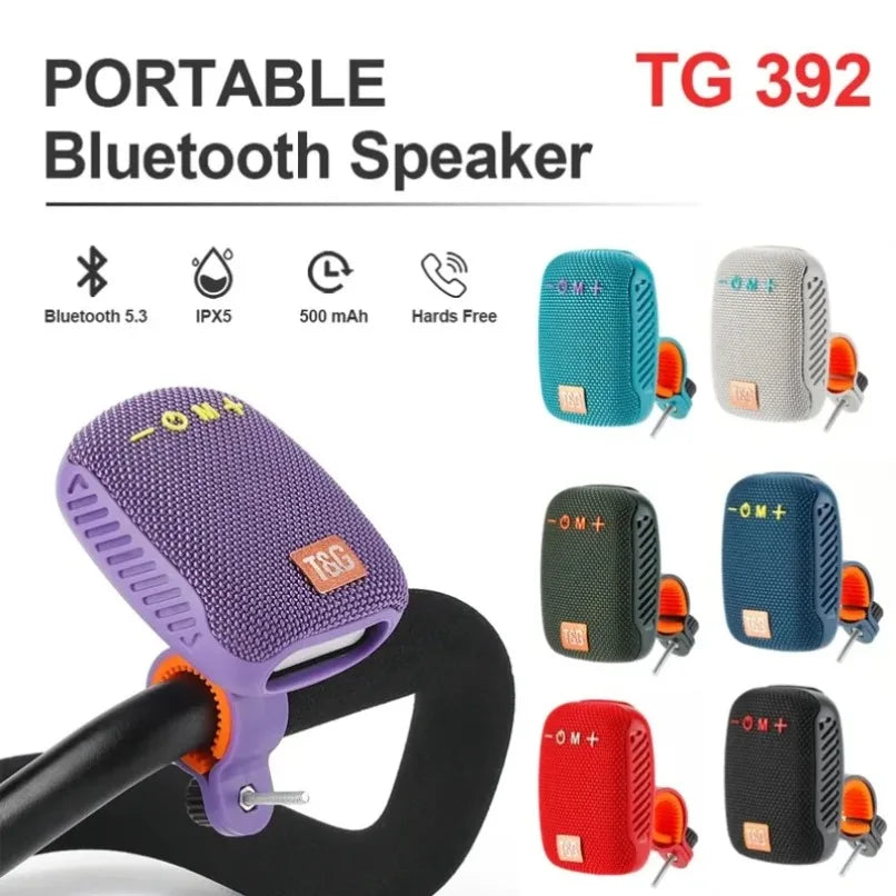 Portable Bluetooth for Bike Scooter Traveling IPX5 Waterproof Wireless Traveling Bicycle Speakers  TWS Mini Outdoor Speaker