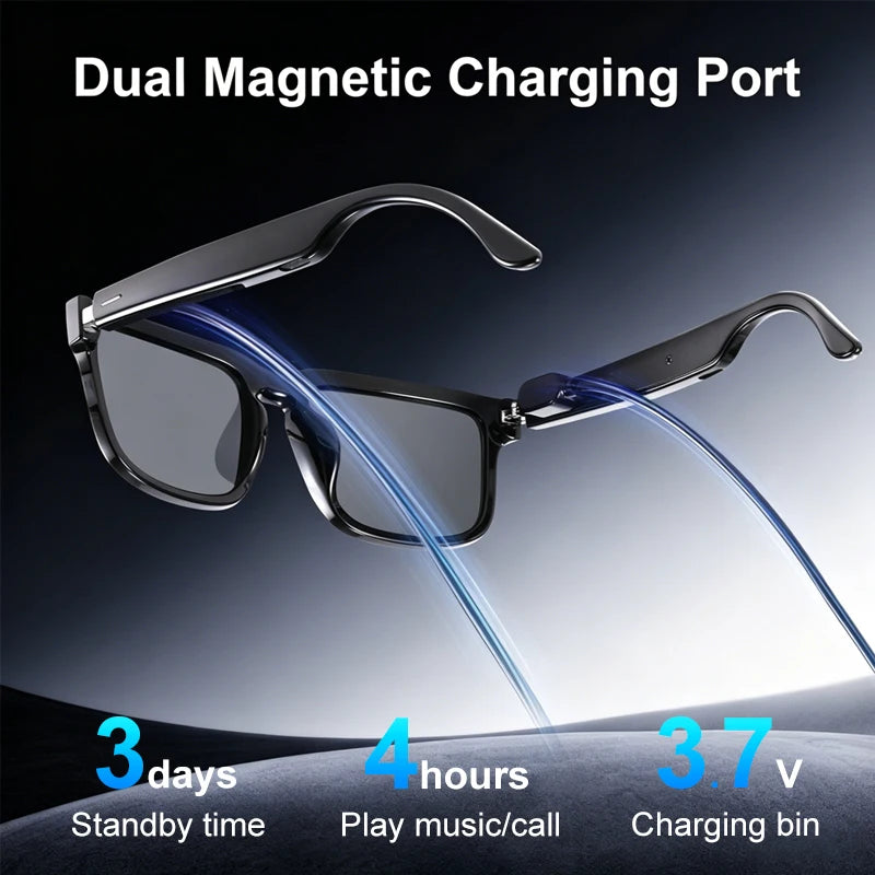 Smart Bluetooth Glasses Music Earphones Listening To Music Calling Sunglasses Fashion Sunglasses Smart Bluetooth Glasses