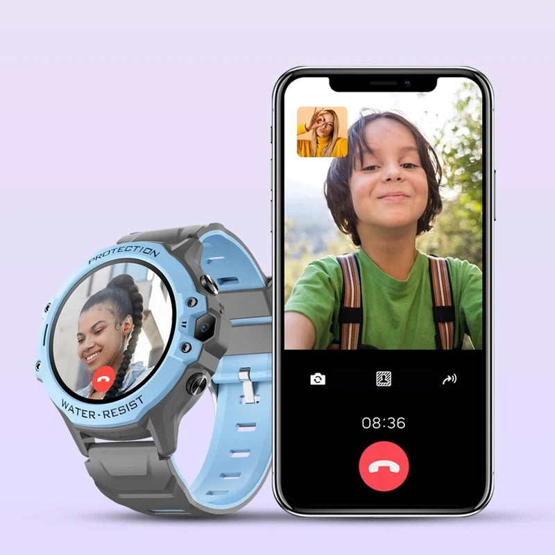 4G Full Netcom Children Phone Watch Smart GPS Tracker Anti-lost Waterproof Multi-function Smart Wristwatch Student Birthday Gift