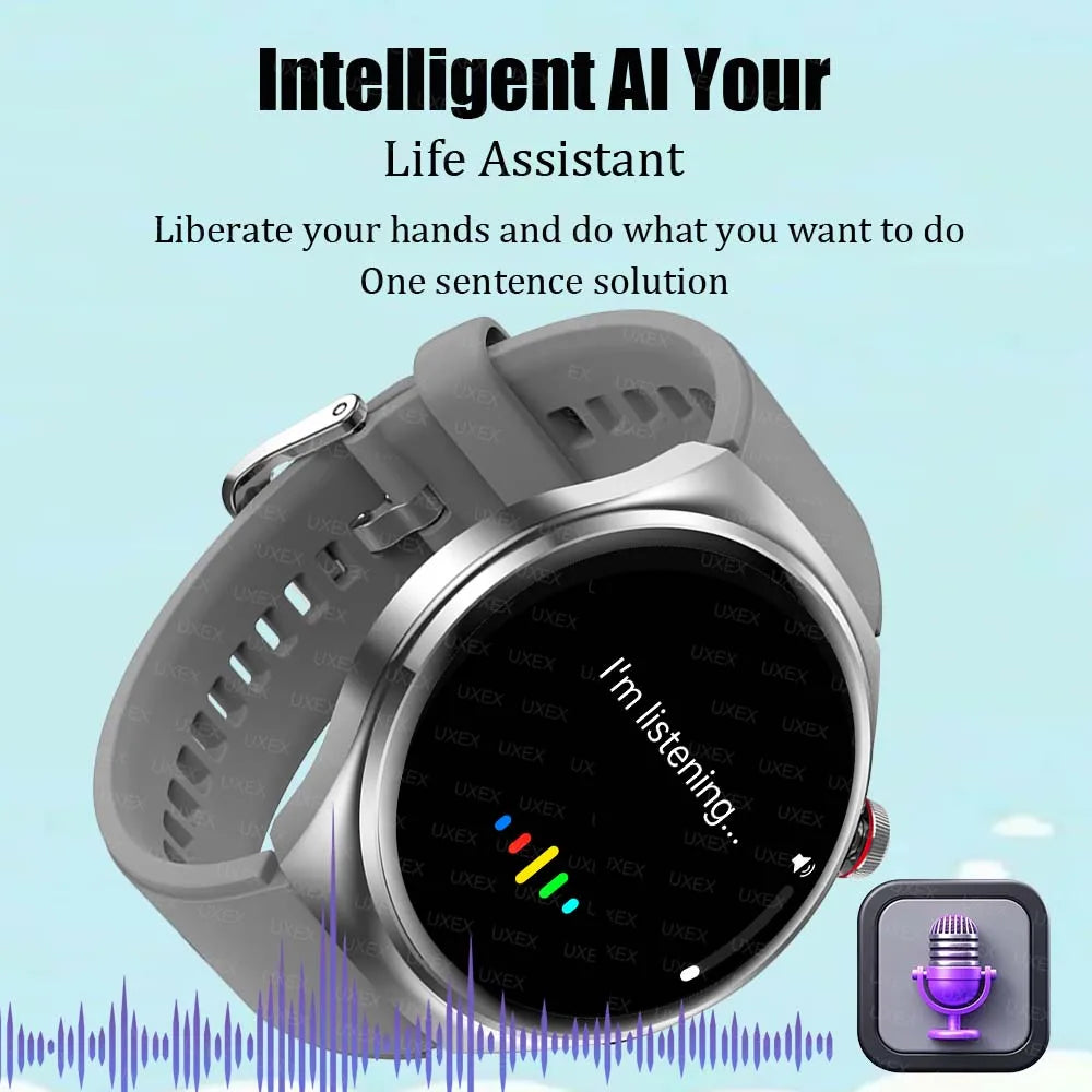 New Smart Watch Men Full Touch Screen 1.52” HD Health Tracker Bluetooth Call Smartwatch Man Women Original For Android iOS Phone