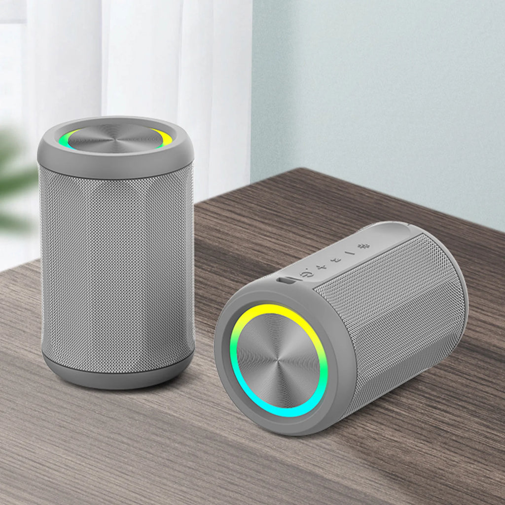 Portable Bluetooth Speaker Bluetooth 5.4 Wireless Mini KTV Speaker RGB Light IP55 Waterproof HiFi Sound Support FM 12H Play Time