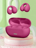 Bluetooth Headset 5.3 Wireless Air Conduction Headphones Clip Ear Music Noise Canceling HD Call Sports Gaming Earphone