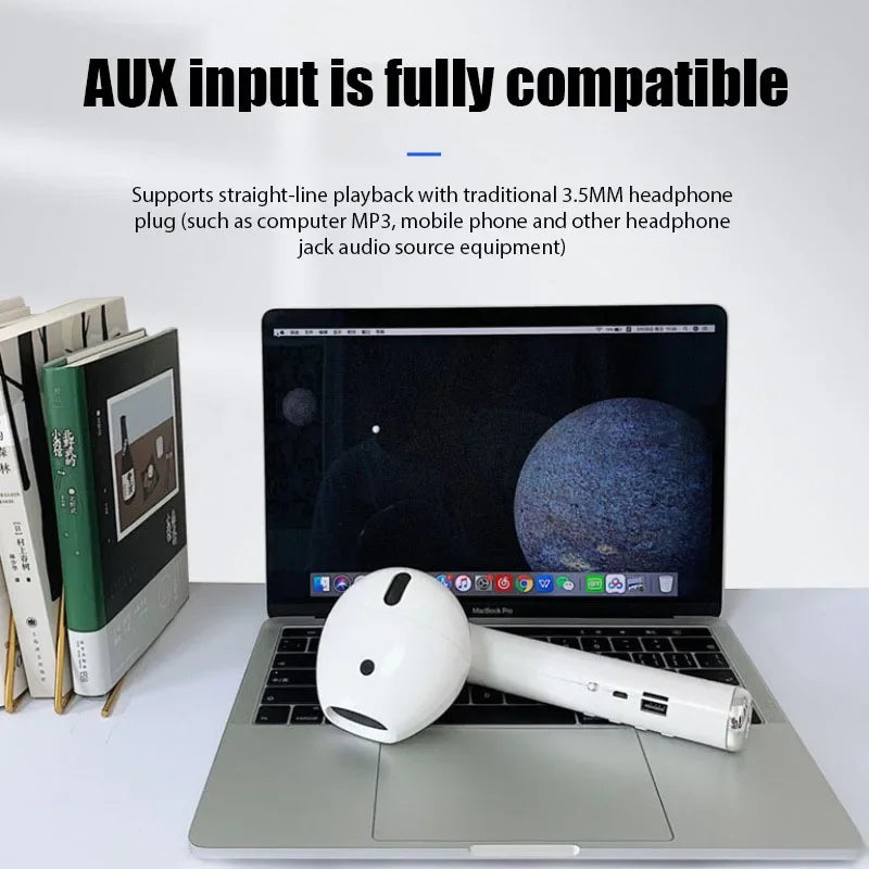 2021 New Oversized Giant Bluetooth Headset Speaker For AirPods Pro Model Bluetooth Audio Gift Hunting Gift Hot Net Red Speaker
