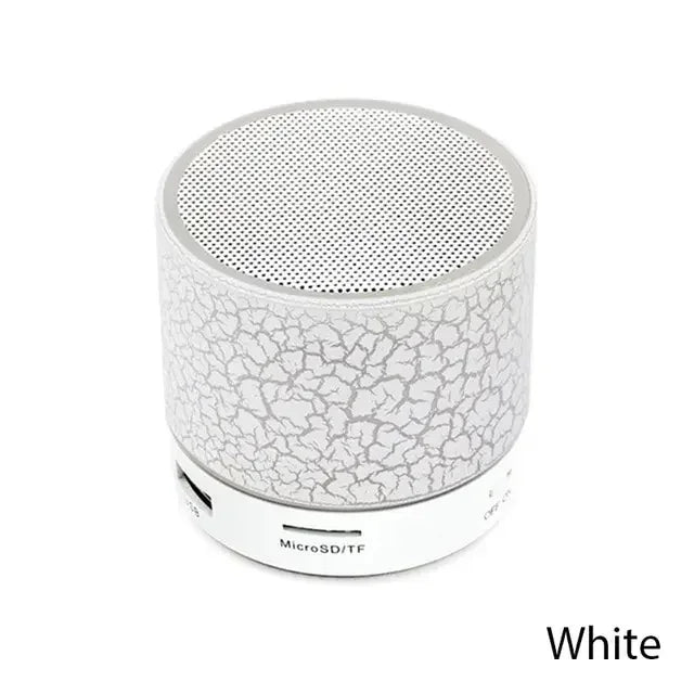 Wireless Bluetooth Speaker Crack LED Light USB SD Card Subwoofer For PC Mobile Phone Small Speaker For PC Laptop Phone Sound Box