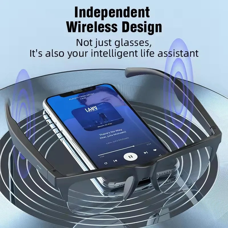 Wireless Headphones Smart Glasses 2026 Music Sunglasses New Camera Control Bluetooth Call Headset HIFI Audio Glasses For Android