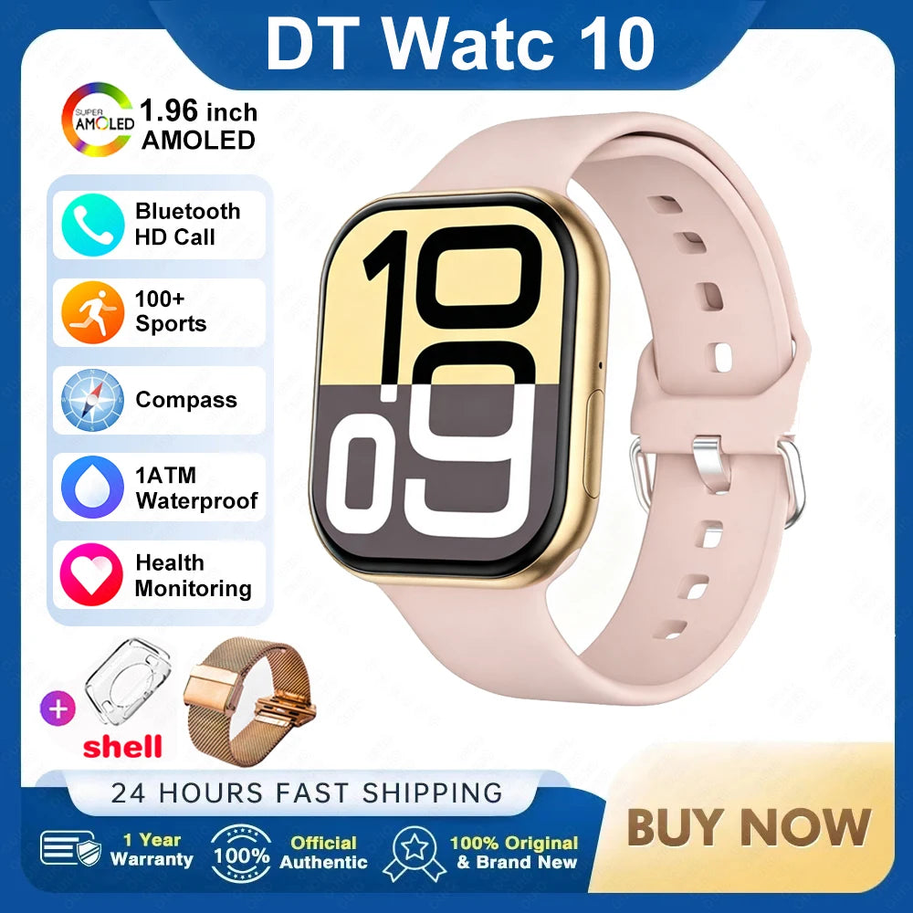2026 New For Watch 10 Smart Watch 4G Memory Music Video Bluetooth Call Waterproof Smartwatch For Android IOS TWS Earphones