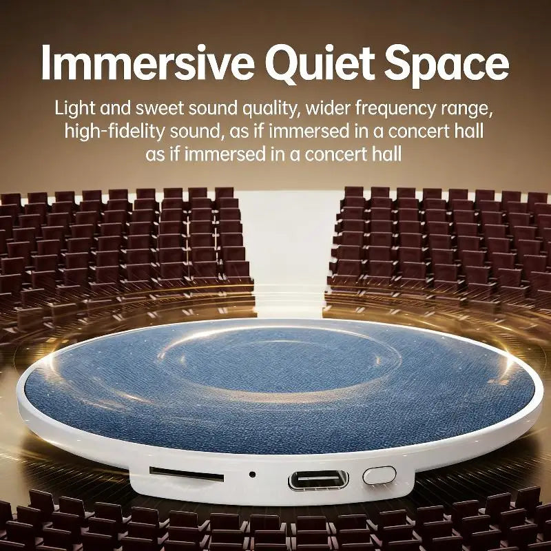 Bedroom Pillow Speaker Bluetooth 5.4, Under Pillow Sound Machine With White Noise HiFi Stereo Sound