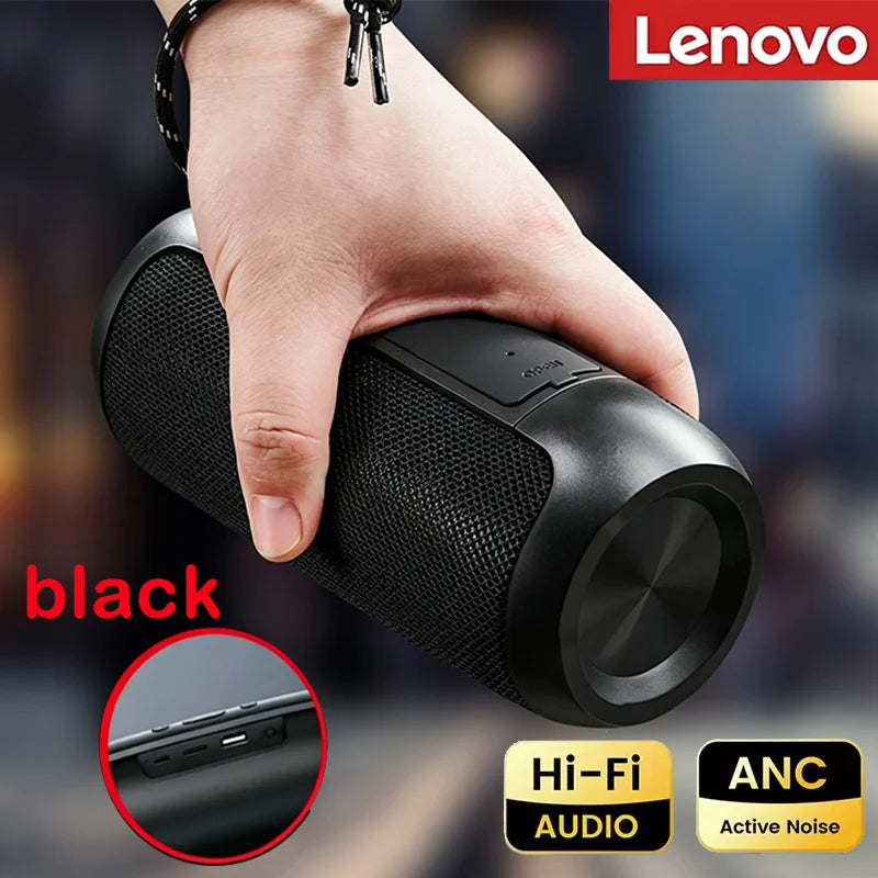Lenovo 2026 New Bluetooth Speaker Portable Dual Stereo TF USB FM Radio Voice Broadcast Outdoor Heavy Bass Audio Player System