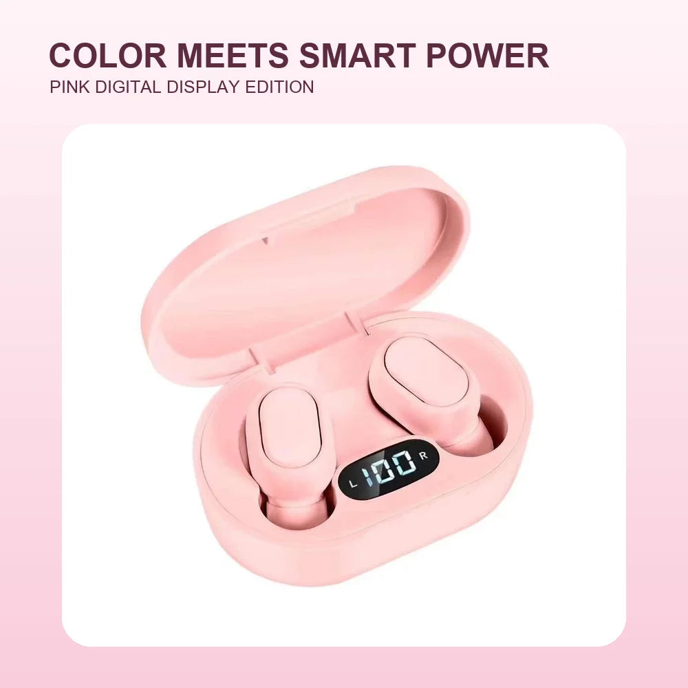 Digital Display TWS Bluetooth 5.0 Wireless Earbuds Mini In-Ear Headphones Stereo Calls with LED Charging Case