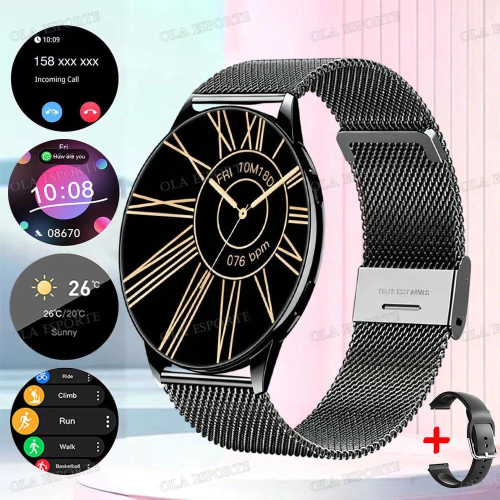 Smart Watch, Wireless Call/Dial, Multi-Sport Mode, Multiple APP Reminders, Suitable for Men and Women, Compatible Phone/Android