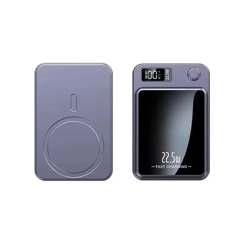 20000mAh Magnetic Wireless Charger Power Bank Fast Charging 22.5W Digital Display Power Bank Portable External Battery